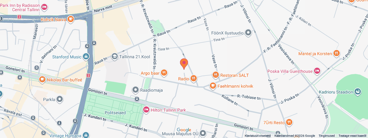 Карта: студия Soft Spot по адресу Terase 10, Таллинн. Открыть в Google Maps